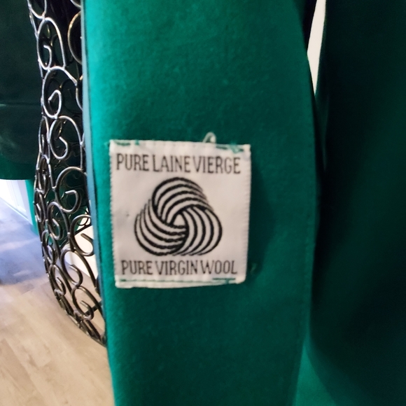 Emerald Green Vintage Wool Blazer size 10.   Braemar by Jeremy Scott - Picture 7 of 8